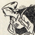 大震災喜悲劇 (三) 山田みのる<br>Sketch by cartoonist Yamada Minoru<br>Source: <a href="https://dl.ndl.go.jp/pid/1206963/1/59">下谷區史附錄大正震災志</a>, 1937