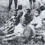 青山学院に収容された孤児<br>Orphans at Aoyama Gakuin
