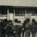 Victims in Kanda Ward assembled at the Ward Office to receive the money donated by the Imperial Court as a solatium<br>Source: Home Office, <i>The Great Earthquake of 1923 in Japan</i>, 1926
