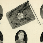 Principals of Takechō Primary School<br>Source: 東京市竹町小学校 復興校舎落成記念写真帳, 1929
