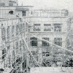 コンクリート打上<br>Taimei Primary School under construction<br>Source: 新築落成五十週年記念號 星のかゞやき, 1929