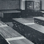 月島第二小學校縫裁教室<br>Tsukishima Daini Primary School: Sewing classroom<br>Source: 月島第二小學校 最新建築設計叢書 第一期 第廿一輯, 1927