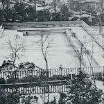 月島第二小學校プール全景<br>Tsukishima Daini Primary School: View of swimming pool<br>Source: 月島第二小學校 最新建築設計叢書 第一期 第廿一輯, 1927