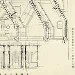 月島第二小學校階段詳細<br>Tsukishima Daini Primary School: Detail of stairwells<br>Source: 月島第二小學校 最新建築設計叢書 第一期 第廿一輯, 1927