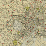 Map of Primary Schools in Tokyo: Ordinary Primary Schools, Higher Primary Schools, Higher & Ordinary Primary Schools<br>Source: <i>The Reconstruction of Tokyo</i>, 1933